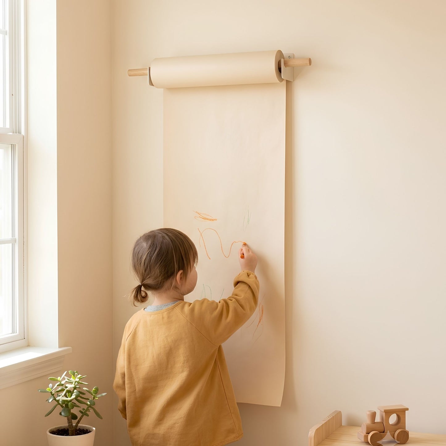 Çocuk Çizim Rulosu | Duvara Monte Sanat İstasyonu – 45cm x 50m